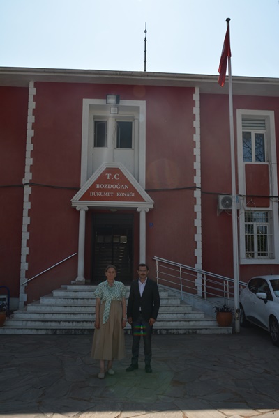 Kaymakamımızın Bozdoğan Kaymakamı Yunus Emre POLAT' ı İadei Ziyareti